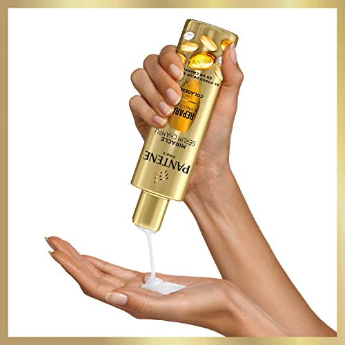 Pantene Pro-V Champú Miracle Serum Repara & Protege con colágeno, la eficacia de un sérum en un champú, para cabello débil y dañado, 225ml x 6