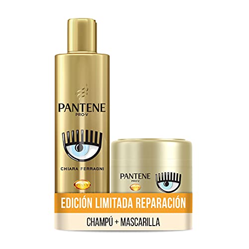 Pantene Pro-V Chiara Ferragni, Mascarilla Protectora de Keratina + Champú Miracle Protector de Keratina Repara & Protégé