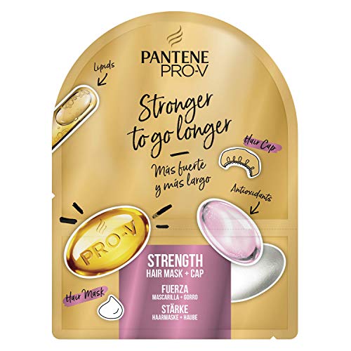 Pantene Pro-V Más Fuerte Más largo, Fortaleza de Superalimento, Mascarilla y Gorro, 20 ml