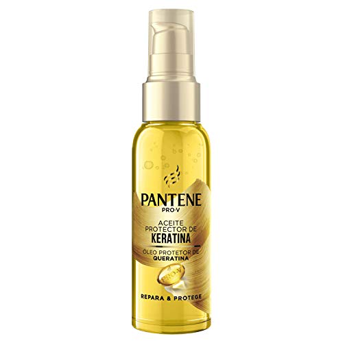 Pantene Pro-v Repara Y Protege Aceite Capilar Protector De Queratina, 100 Ml, Blanco, Aloe, 6 Unidad