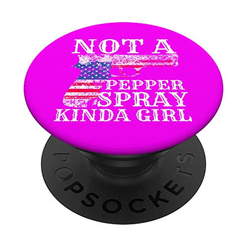 Para mujer no es un spray de pimienta tipo de chica para llevar oculto PopSockets PopGrip Intercambiable