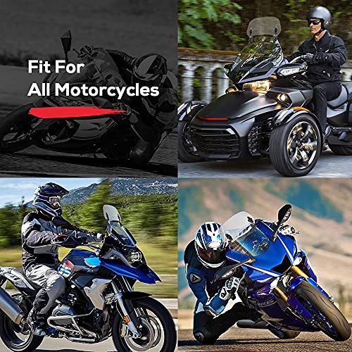 Parabrisas para Motocicleta , Extensión de alerón Parabrisas de Motocicleta Modificado Lunas y deflectores de Viento Universal Modificado Spoiler Deflector de Aire Ajustable