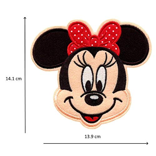 Parche Termoadhesivo Grande - 14.9 x 13.1 cm - Parche para Ropa Infantil Decorativo Bordado Dibujos Animados Animal Vestidos Niñas Apliques para Coser Aplicaciones Termoadhesivas Chica