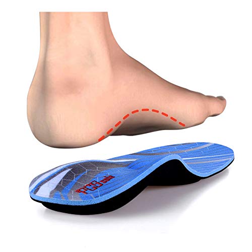 PCSsole Plantillas Ortopedicas-Plantillas para pies planos, dolor en los pies, fascitis plantar, dolor de talón, Espolones, para hombres y mujeres EU44-45(29cm)