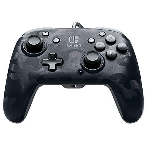 PDP - Mando Pro Deluxe Faceoff Chat Audio Camo Negro (Nintendo Switch)