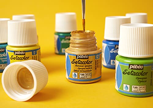 Pebeo Pintura Especial para Tejidos, 45 ml, Or Moiré