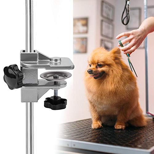 Peluquería para Mascotas Brazos de Mesa Abrazadera Perro de Metal Peluquería Brazo de Barra H Soporte de Pinza Accesorio Secador de Cabello Pinza de Accesorios de Mesa(Diámetro Interno 2.3×2.3cm)