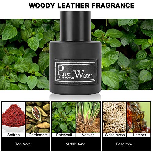 Perfume Para Hombres, 50 Ml Perfume Portátil Para Venta De Perfumes Larga Duración, Botella De Spray Para Para Agua De Perfume Caballero, Perfume(Negro)