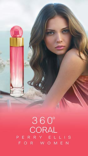 Perry Ellis Eau De Parfum Spray for Women, 360 Coral, 3.4 Ounce by Perry Ellis