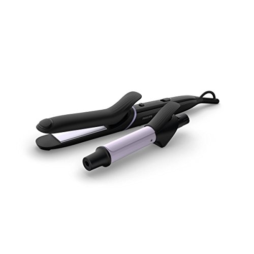 Philips BHH811/00 - Plancha multiestilo 5 en 1, rizador, plancha de pelo, dos accesorios para el cabello