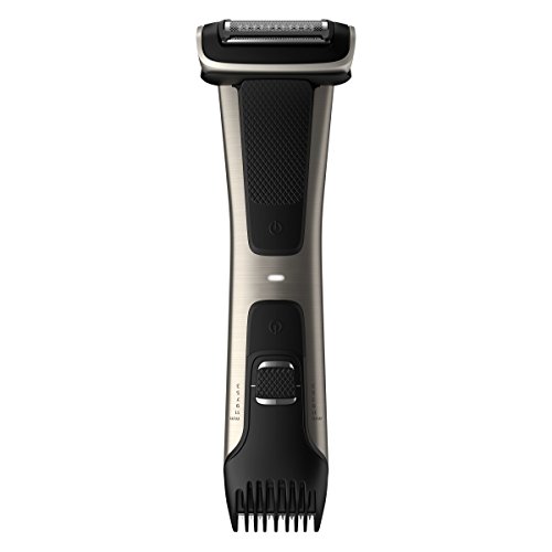 Philips Body Groomer, Series 7000 a prueba de ducha, última recortadora para afeitarse o recortar en cualquier lugar debajo del cuello, con cable e inalámbrico - BG7025/13