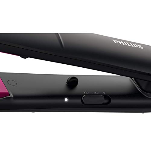 Philips Straightener FOR Hair STRAIGHTCARE Essential BHS377/00 (Black Color)