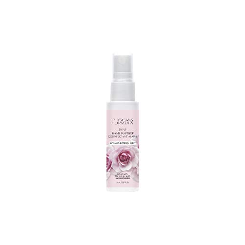 Physicians Formula - Rose Hand Sanitizer – Spray Desinfectante Manos con Aroma a Rosas – con Aloe Vera, Aceite de Árbol de Té y Agentes Hidratantes