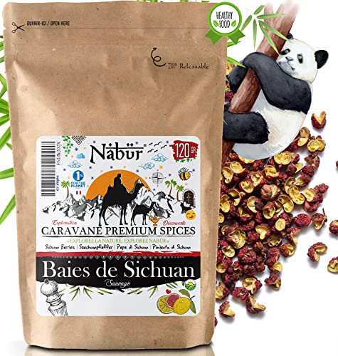 ⭐ Pimienta del Sichuan Superior 100 Gr ⭐ NABÜR GOURMET ⭐ Auténtico, Perfumado