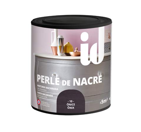 Pintura nacarada brillante, semitransparente de alta decoración lavable para muebles. - 500 ml - (Perla)