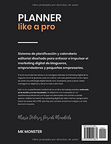 PLANNER like a pro: Planificador y calendario editorial para impulsar tu marketing digital