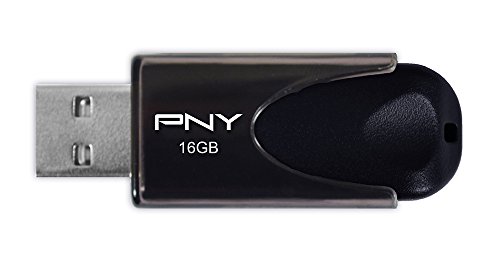 PNY FD16GATT4-EF - Memoria USB 2.0 de 16 GB, Negro