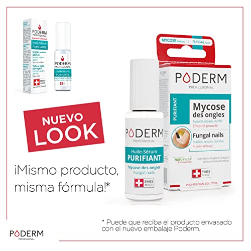 PODERM - TRATAMIENTO HONGOS UÑAS PIES | Plantas excepcionales potentes antihongos, reparadoras, purificantes y revitalizantes | Cuidado profesional pie/mano |Fácil & rápido | Hecho en Suiza