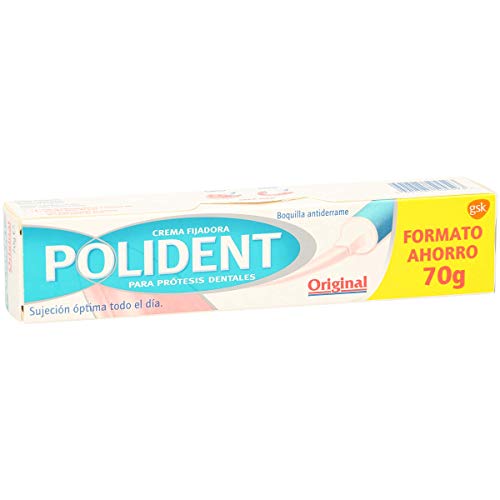 POLIDENT crema fijadora para prótesis dental original tubo 70 gr