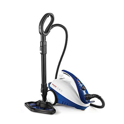 Polti Vaporetto Smart 40 Mop-Generador de Vapor con Cepillo mopa Integrado, 1800 W, 1.6 litros, 1.6, plástico, Acero Inoxidable, Azul