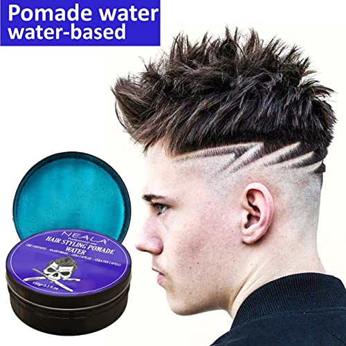 Pomade Neala Water - 150gr - Cera de peinado para hombres con base de agua y enriquecida con vitaminas - Acabado efecto mojado y fijación media