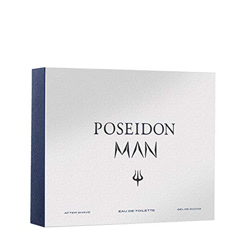 Poseidon Man - Set Perfume para Hombre EDT, After Shave y Gel de Ducha