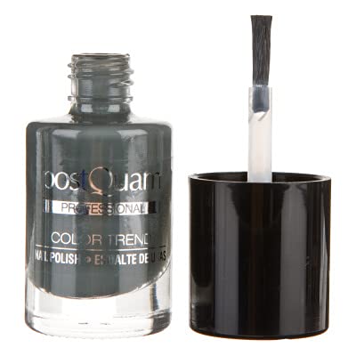 PostQuam Color Trend - Esmalte de Uñas | Esmalte Uñas Secado rapido - Color Negro #Blank Graphite