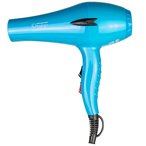 POSTQUAM ID Italian Design | Secador de Pelo Profesional 3 Modos de Calor, 2 Velocidades de Color Azul - 2200W, 8432729060928