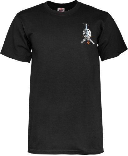 Powell -Camiseta Peralta Skull and Sword Negro, Grande