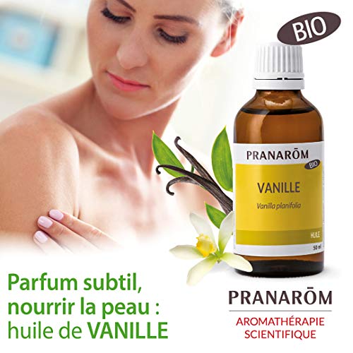 PRANARÔM - Aceite vegetal Bio de Vainilla 50ml - Una fragancia especial para tu piel