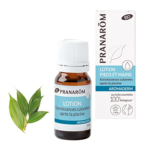 Pranarom Loción de pies y manos ecológicos Excrementos cutanados con aceites esenciales biológicos canciller de China Tea-Tree 10 ml