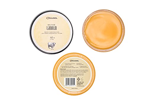 PROUNOL Lanolin Pure (Lanolina Anhidra) 60ml - 100% Natural Crema para manos y pies