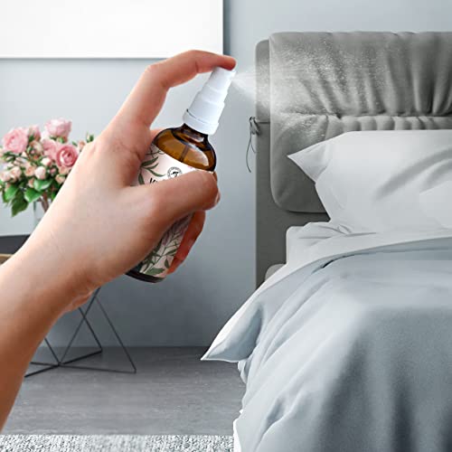 Pulverizador Aromático para Habitación y Ropa de Cama 100ml - Ambientador Pulverizador con Aceite Esencial de Verbena - Perfumador Hogar - Perfume de Interior - Fragancia Limón - Spray Almohada