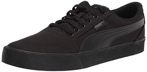 PUMA Men's C-Skate Vulc Sneaker, Black Black, 14