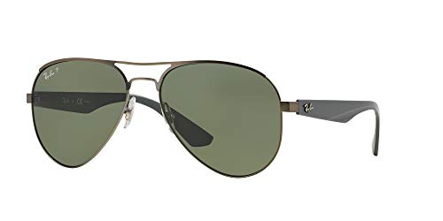 Ray-Ban 0Rb3523 Gafas de Sol, Matte Gunmetal, 59 para Hombre