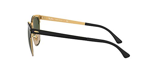 Ray-Ban 0rb3716 187 51 Gafas de Sol, Gold Top On Black, 50 Unisex