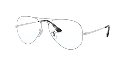 Ray-Ban 0RX6489, Monturas de Gafas Unisex adulto, Marrón (Silver), 55