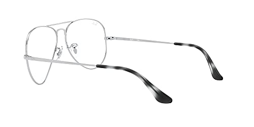 Ray-Ban 0RX6489, Monturas de Gafas Unisex adulto, Marrón (Silver), 55