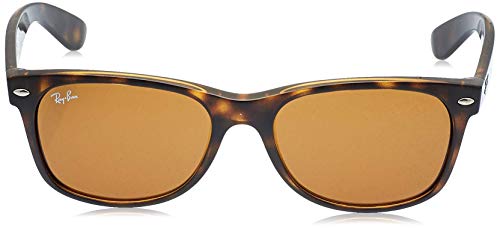 Ray-Ban New Wayfarer - Gafas de sol para hombre, Color Marrón (Light Havana), Talla 55 mm