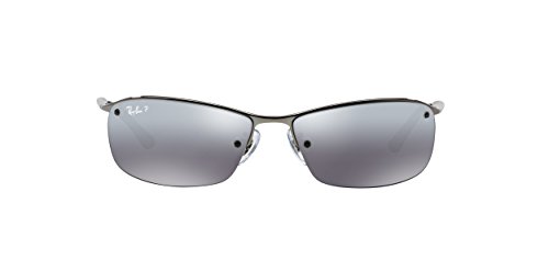 Ray-Ban RB3183 004/82 63M Gunmetal/Grey Mirror Silver Gradient Polarized Sunglasses