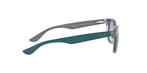 Ray-Ban Rj9052S Gafas de sol, Rectangulares Unisex niños, azul