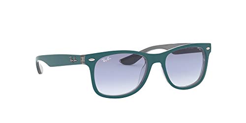 Ray-Ban Rj9052S Gafas de sol, Rectangulares Unisex niños, azul