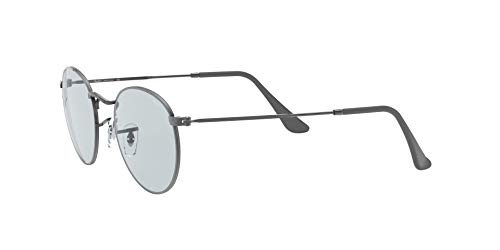 Ray-Ban Round Metal Lentes oscuros, Gunmetal (004/T3), 50 Unisex Adulto