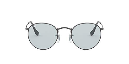 Ray-Ban Round Metal Lentes oscuros, Gunmetal (004/T3), 50 Unisex Adulto