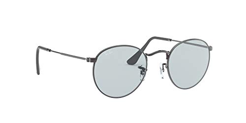 Ray-Ban Round Metal Lentes oscuros, Gunmetal (004/T3), 50 Unisex Adulto