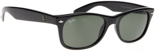 RayBan New Wayfarer RB2132 901L 55 Black/Crystal Green