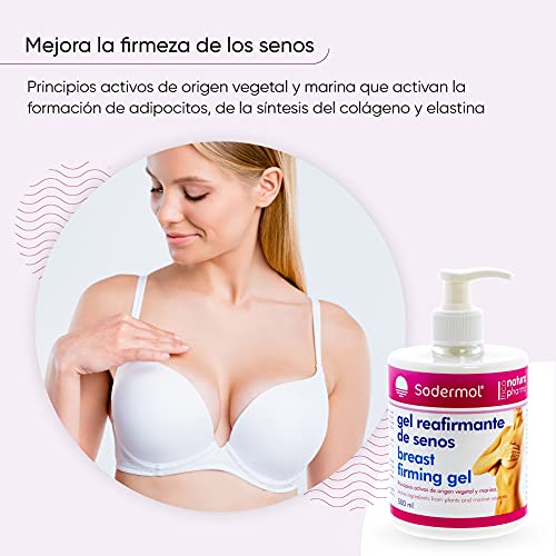 Reafirmante de senos para mujer natural de origen marino crema para el aumento de elasticidad y firmeza del pecho/Previene el pecho caido y las aparición de estrias