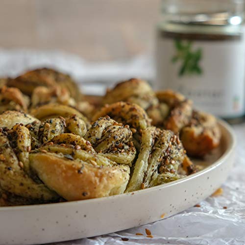 Real Zaatar Premium, Fresco, Delicioso y muy fragante - Za'atar con solo 1% de sal Zatar - N.4 Vert Prodigieux 180g - especias Ottolenghi - del recetario ottolenghi