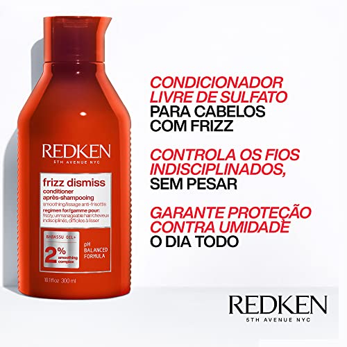 Redken | Acondicionador Antiencrespamiento Para todo tipo de Cabello de fino a grueso, Frizz Dismiss, 300 ml