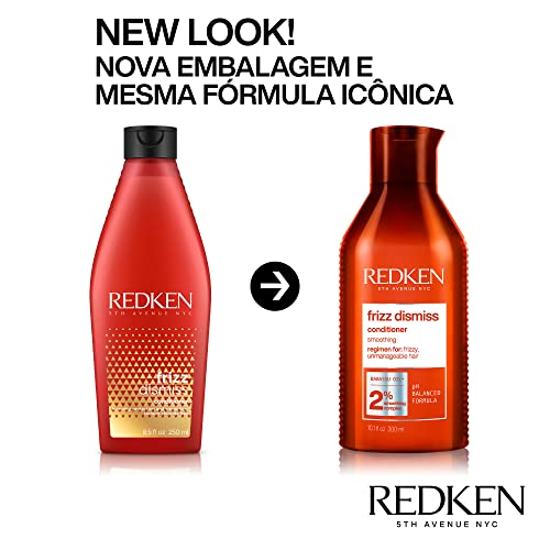 Redken | Acondicionador Antiencrespamiento Para todo tipo de Cabello de fino a grueso, Frizz Dismiss, 300 ml